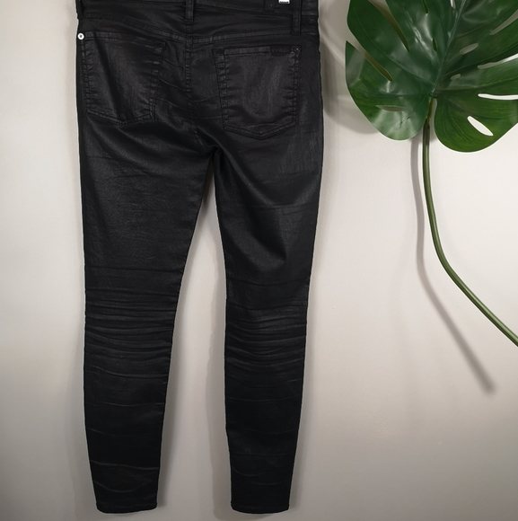 7FAM faux leather coated skinny jeggings - Picture 8 of 11